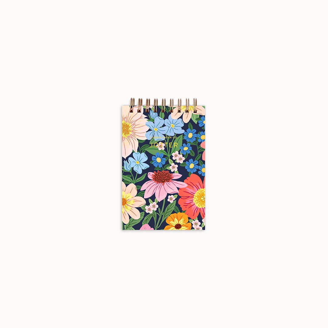 Dahlia Dance Jotter | Mini Spiral Notebook