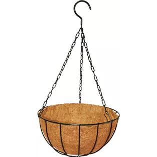 Metal Hanging Basket with Coir Liner