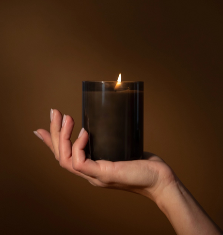 The Lumberjack Glass Candle - Birch + Smoke