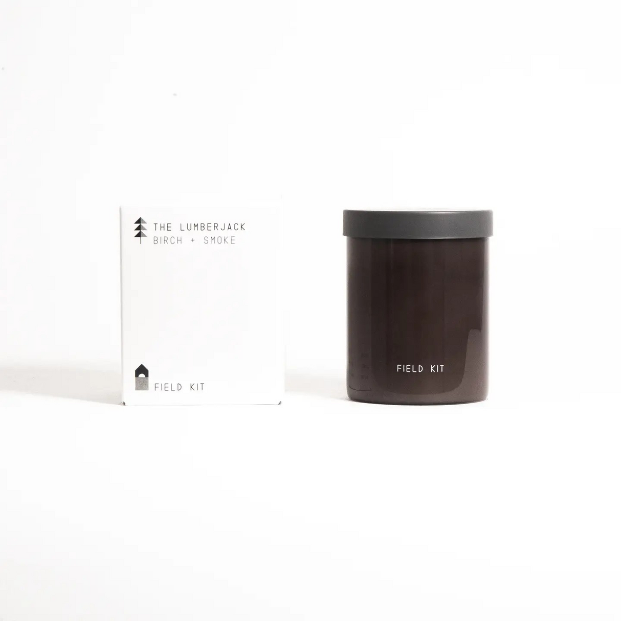 The Lumberjack Glass Candle - Birch + Smoke