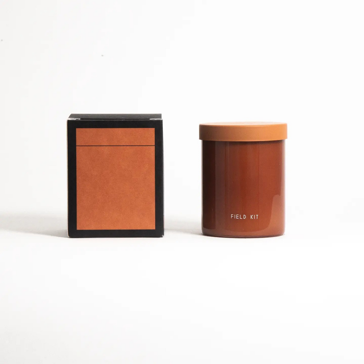 The Fire Glass Candle - Burning Wood